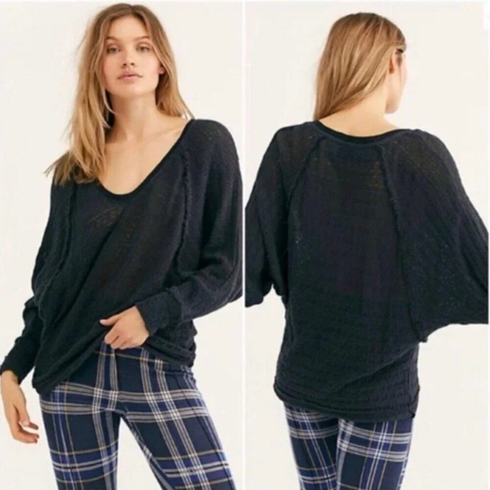Free People We the Free Thein's Hacci Top in Black